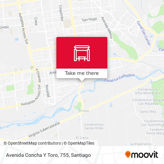 Avenida Concha Y Toro, 755 map