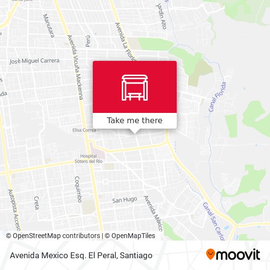Avenida Mexico Esq. El Peral map