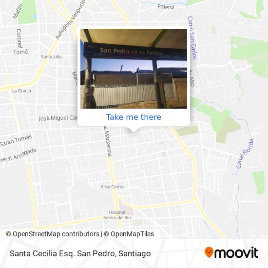 Santa Cecilia Esq. San Pedro map