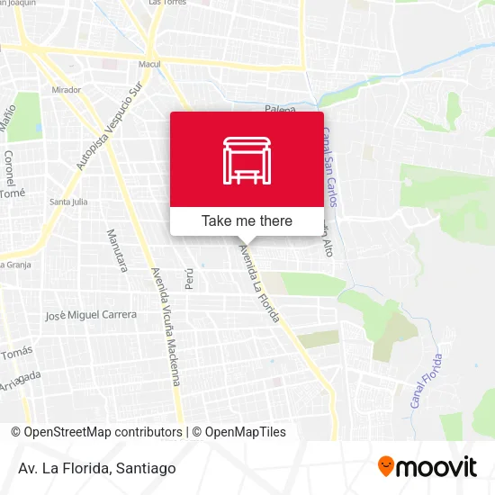 Av. La Florida map