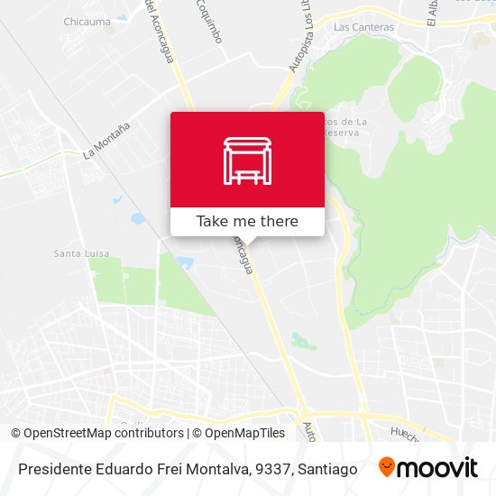 Presidente Eduardo Frei Montalva, 9337 map