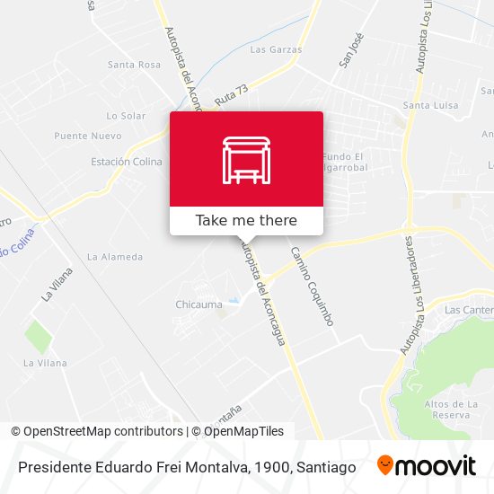 Mapa de Presidente Eduardo Frei Montalva, 1900
