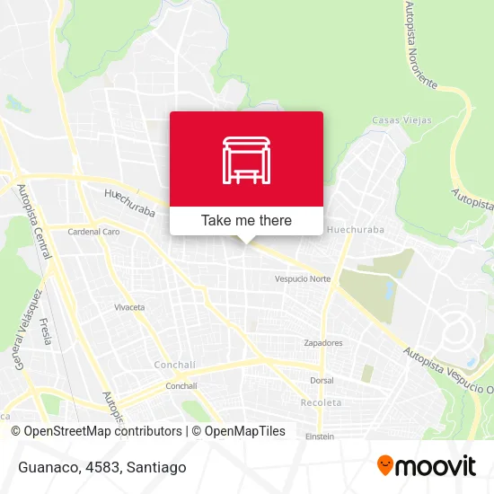 Guanaco, 4583 map