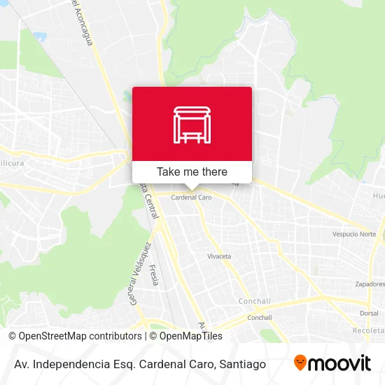 Av. Independencia Esq. Cardenal Caro map