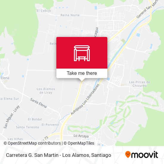 Carretera G. San Martin - Los Alamos map