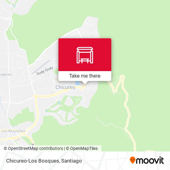 Mapa de Chicureo-Los Bosques