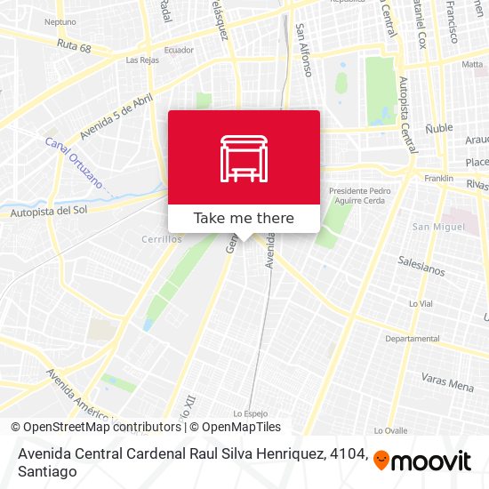 Avenida Central Cardenal Raul Silva Henriquez, 4104 map