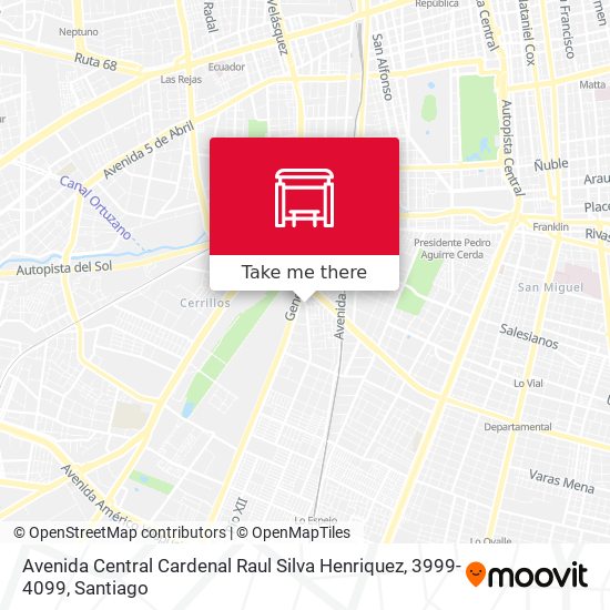 Avenida Central Cardenal Raul Silva Henriquez, 3999-4099 map