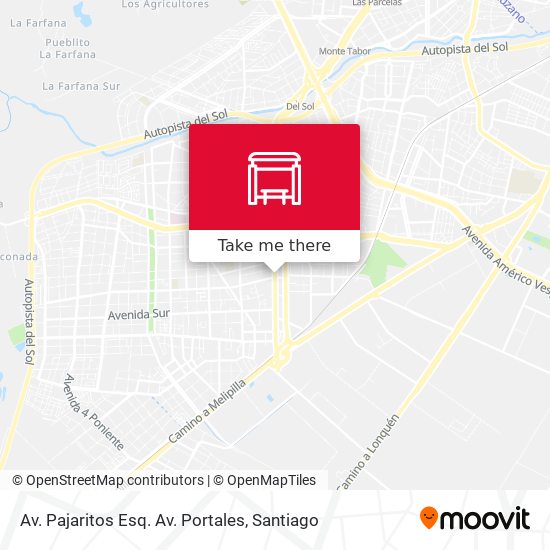 Av. Pajaritos Esq. Av. Portales map