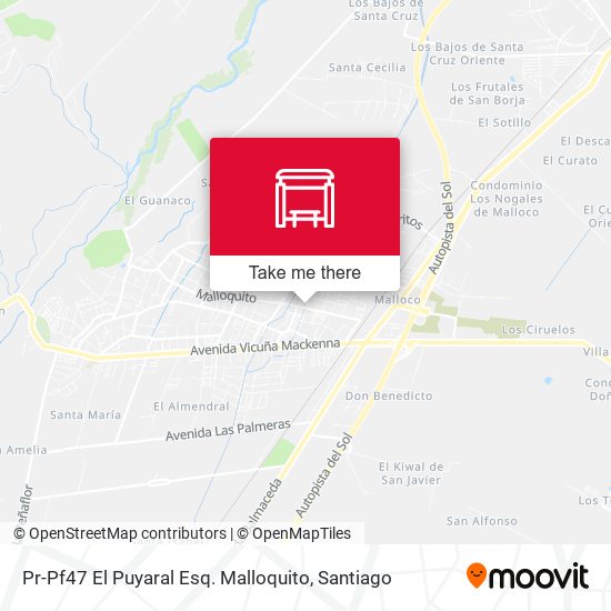 Pr-Pf47 El Puyaral Esq. Malloquito map
