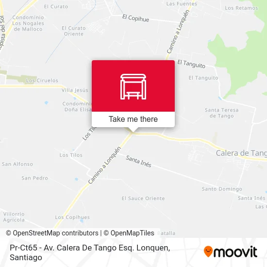 Pr-Ct65 - Av. Calera De Tango Esq. Lonquen map