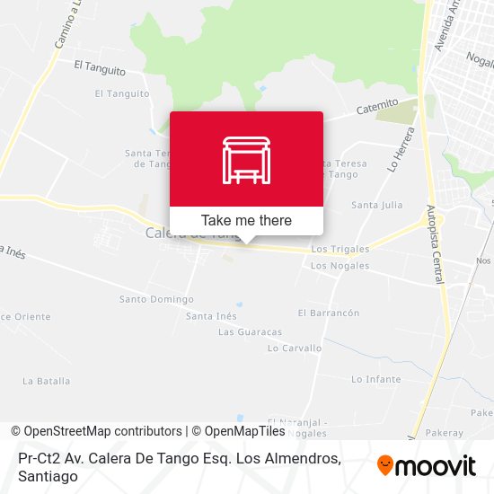 Mapa de Pr-Ct2 Av. Calera De Tango Esq. Los Almendros