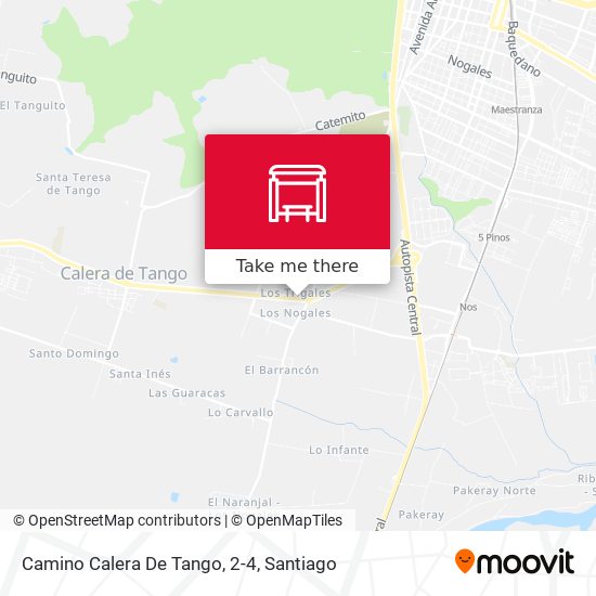 Camino Calera De Tango, 2-4 map