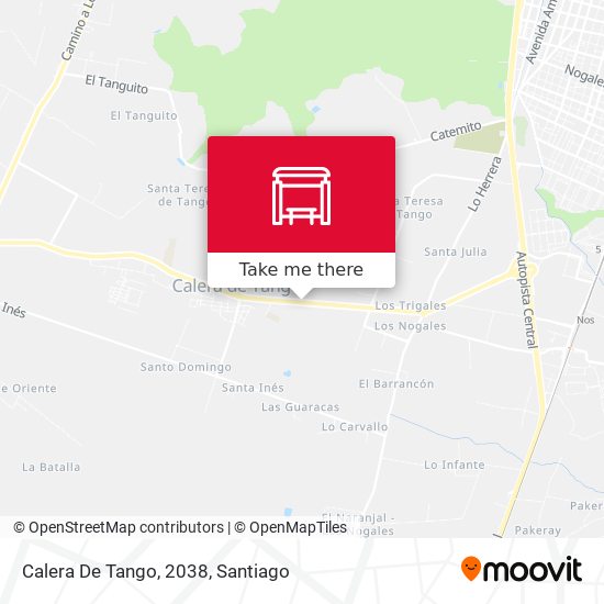 Calera De Tango, 2038 map