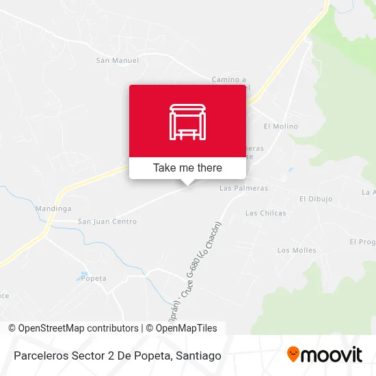 Parceleros Sector 2 De Popeta map