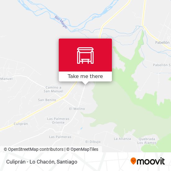 Culiprán - Lo Chacón map