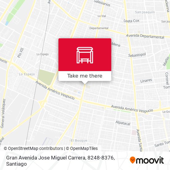Gran Avenida Jose Miguel Carrera, 8248-8376 map