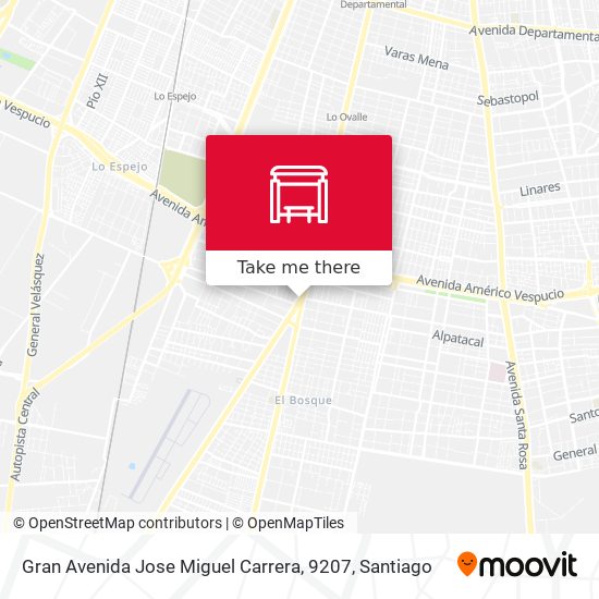 Gran Avenida Jose Miguel Carrera, 9207 map