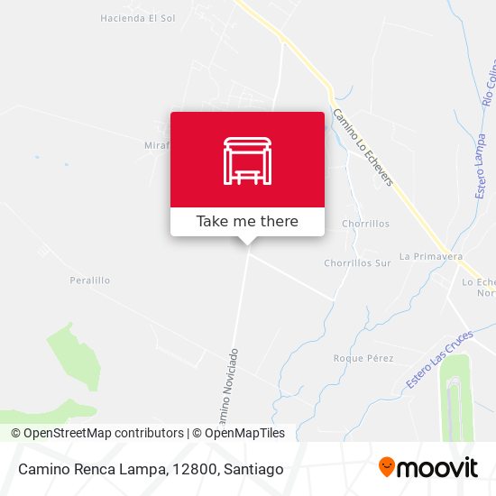 Camino Renca Lampa, 12800 map