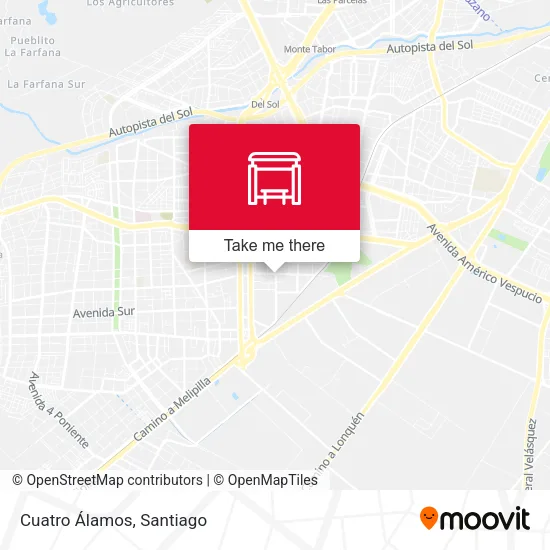 Cuatro Álamos map