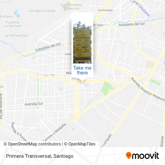 Primera Transversal map