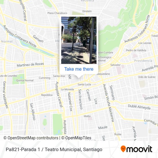 Mapa de Pa821-Parada 1 / Teatro Municipal