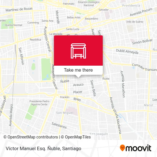 Víctor Manuel Esq. Ñuble map