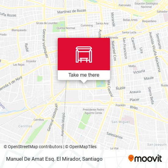 Mapa de Manuel De Amat Esq. El Mirador