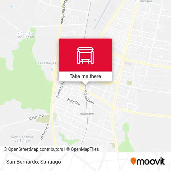 San Bernardo map