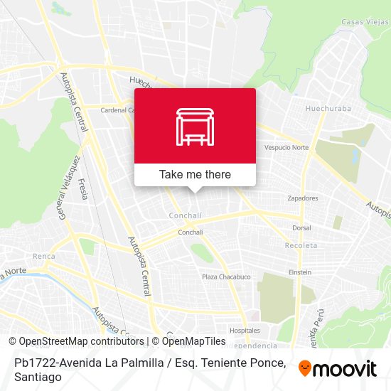 Mapa de Pb1722-Avenida La Palmilla / Esq. Teniente Ponce