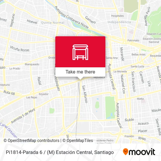 Pi1814-Parada 6 / (M) Estación Central map