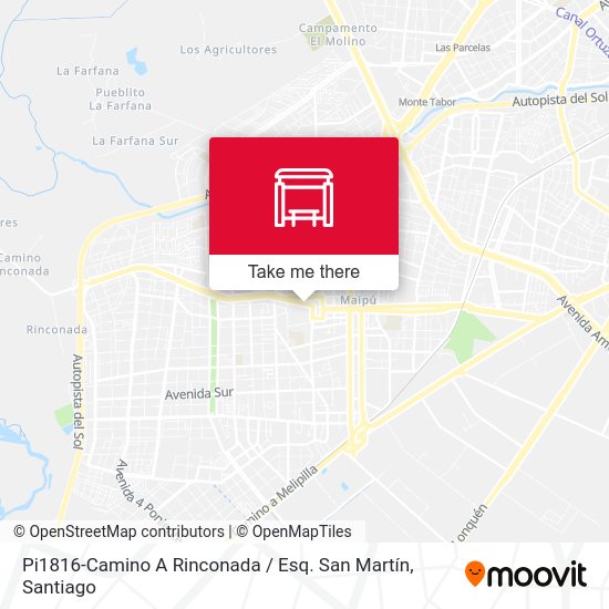 Mapa de Pi1816-Camino A Rinconada / Esq. San Martín
