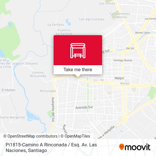 Pi1815-Camino A Rinconada / Esq. Av. Las Naciones map
