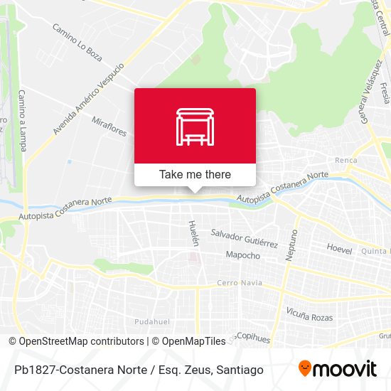 Pb1827-Costanera Norte / Esq. Zeus map