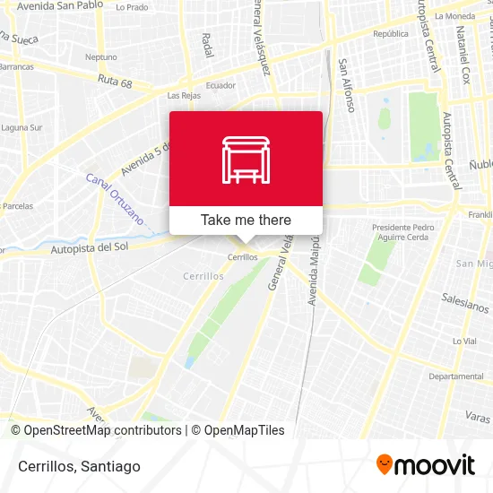 Cerrillos map