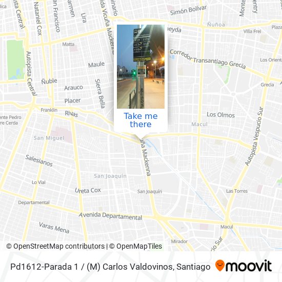 Pd1612-Parada 1 / (M) Carlos Valdovinos map