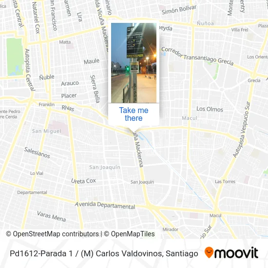 Pd1612-Parada 1 / (M) Carlos Valdovinos map