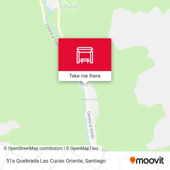 Mapa de 51a Quebrada Las Cucas Oriente