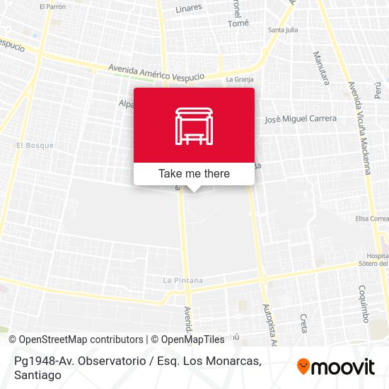 Pg1948-Av. Observatorio / Esq. Los Monarcas map