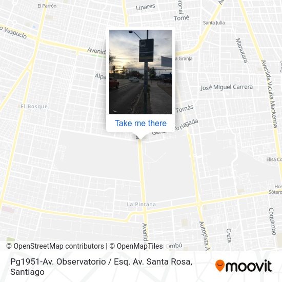 Mapa de Pg1951-Av. Observatorio / Esq. Av. Santa Rosa