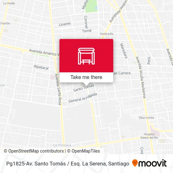 Pg1825-Av. Santo Tomás / Esq. La Serena map