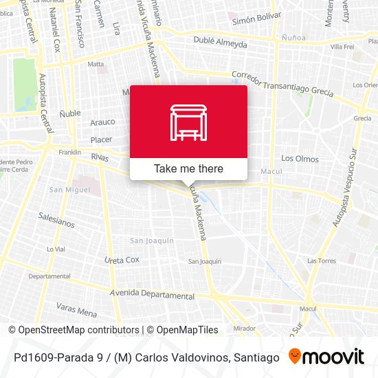 Pd1609-Parada 9 / (M) Carlos Valdovinos map