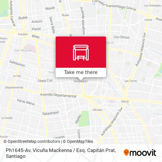 Mapa de Ph1645-Av. Vicuña Mackenna / Esq. Capitán Prat