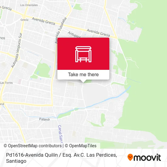 Pd1616-Avenida Quilín / Esq. Av.C. Las Perdices map