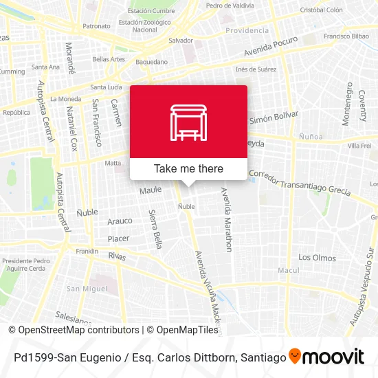 Pd1599-San Eugenio / Esq. Carlos Dittborn map
