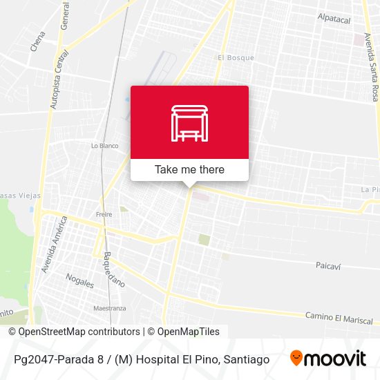 Mapa de Pg2047-Parada 8 / (M) Hospital El Pino