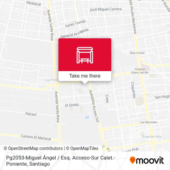 Mapa de Pg2053-Miguel Ángel / Esq. Acceso-Sur Calet.-Poniente