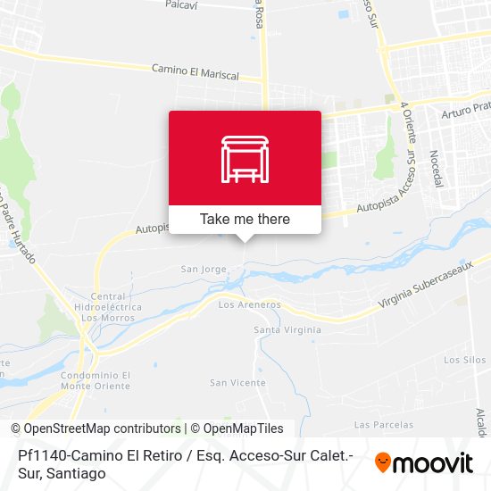 Mapa de Pf1140-Camino El Retiro / Esq. Acceso-Sur Calet.-Sur