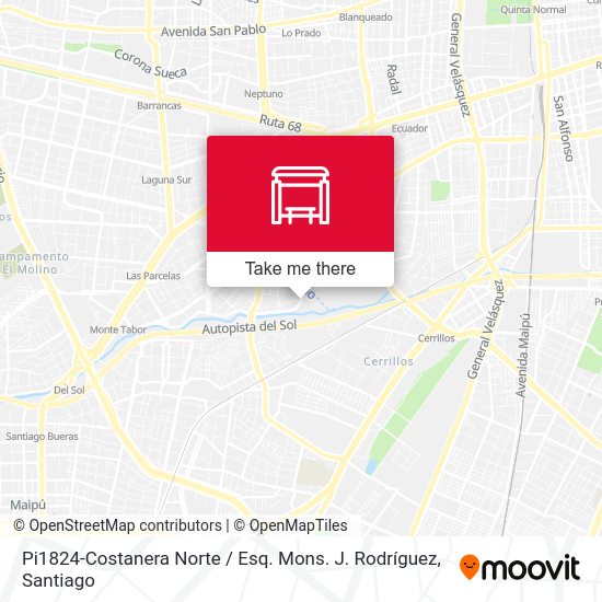Pi1824-Costanera Norte / Esq. Mons. J. Rodríguez map