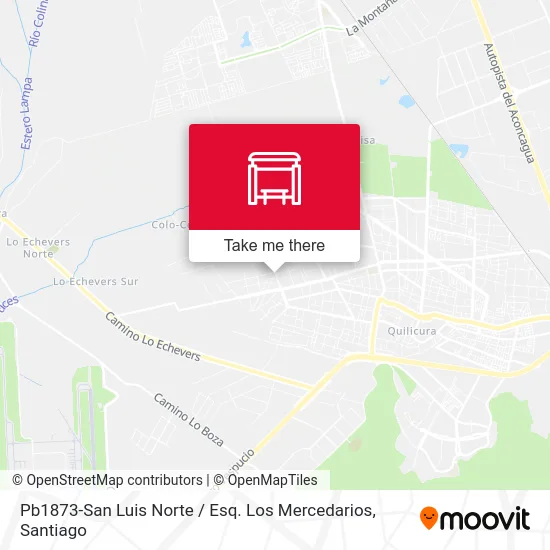 Pb1873-San Luis Norte / Esq. Los Mercedarios map